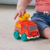Fisher-Price Baby Toy Poppity Pop Dump Truck Push-Along Vehicle with Fine Motor Activities for Infants Ages 6+ Months(Fire Truck)