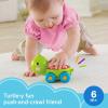Fisher-Price Baby Toy Rollin’ Tractor Push-Along Vehicle with Fine Motor Activities for Infants Ages 6+ Months(Turtle)