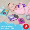 Fisher-Price Baby Toys Mini Me Moments DJ Set, 6-Piece Newborn Sensory Activities for Developmental Play Infants Ages 3+ Months