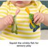 Fisher-Price Baby Toys Mini Me Moments Reel Fun Fishing Set, 4-Piece Sensory Activities for Newborn Developmental Play Ages 3+ Months