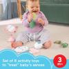 Fisher-Price Baby Toys Mini Me Moments Self-Care Sensory Set 6-Piece Rattle & Teether Activities for Newborns Ages 3+ Months(Self Care Set)
