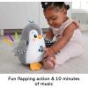 Fisher-Price Baby Tummy Time Toy Flap & Wobble Penguin, Plush with Music & Motion for Sensory Play Newborns Ages 0+ Months(Small)