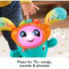 Fisher-Price Baby & Toddler Learning Toy DJ Bouncin’ Beats with Music Lights & Bouncing Action for Ages 9+ Months(Blue)