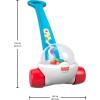 Fisher-Price Baby & Toddler Toy Corn Popper Blue Push-Along with Ball-Popping Action for Infants Ages 1+ Years, 2-Piece Assembly