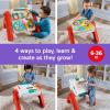 Fisher-Price Baby & Toddler Toy Laugh & Learn 4-in-1 Activity Table & Art Easel with Educational Music for Ages 6+ Months, Multilanguage Version