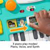 Fisher-Price Baby & Toddler Toy Laugh & Learn DJ Table with Educational Musical Activities for Developmental Play Infants Ages 6+ Months(Blue)