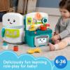 Fisher-Price Baby & Toddler Toy Laugh & Learn Learning Kitchen Playset with Music Lights & 5 Play Pieces for Kids Ages 6+ Months