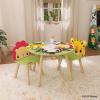Fisher-Price Fauna Collection Pride Rock Table Chair Set by Dream On Me, Jungle Print, Easy to Assemble, Crafted from Durable New Zealand Pinewood