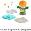 Fisher-Price Little People Musical Toddler Toy Recycling Truck Garbage Vehicle with Figure for Pretend Play Ages 1+ Years