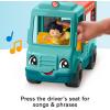 Fisher-Price Little People Musical Toddler Toy Serve It Up Food Truck Vehicle with 2 Figures for Pretend Play Kids Ages 1+ Years​