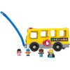 Fisher-Price Little People Toddler Learning Toy, Big Yellow Bus Musical Pull-Along Vehicle for Pretend Play Kids Ages 1+ Years(Multilanguage)