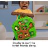 Fisher-Price Little People Toddler Toy Forest Friends Carry Case Playset with Animal Figures for Pretend Play Kids Ages 1+ Years