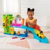 Fisher-Price Little People Toddler Toy Light-Up Learning Garage Playset with Smart Stages, Car & Ramp for Pretend Play Kids Ages 1+ Years(Standard Packaging)