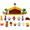 Fisher-Price Little People Toddler Toy Nativity Set with Music Lights & 18 Pieces for Christmas Pretend Play Kids Ages 1+ Years​