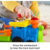 Fisher-Price Little People Toddler Toy Train Choo-Choo Zoo with Music Sounds and 3 Figures for Pretend Play Ages 1+ Years
