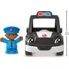 Fisher-Price Little People Toddler Toys Police Car Push-Along Vehicle & Figure for Pretend Play Preschool Kids Ages 1+ Years