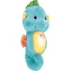 Fisher-Price Musical Baby Toy, Soothe & Glow Seahorse, Pink Plush Sound Machine with Lights & Volume Control for Newborns(Blue Easy-to-Open Packaging)