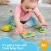 Fisher-Price Newborn Toys Level-Up Little Gamer Gift Set, Baby Rattle Teether & Crinkle Activities for Infants Ages 3+ Months