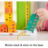 Fisher-Price Preschool Learning Toy Adding Alligator Counting Activity with 10 Stacking Blocks for Kids Ages 3+ Years