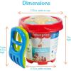 Fisher-Price Toddler 3-in-1 Beach Bucket, Portable Sprinkler and Sandcastle Mold | Water Toy and Sand Toys for Ages 18+ Months | Includes Sand Tools