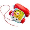 Fisher-Price Toddler Pull Toy Chatter Telephone Pretend Phone with Rotary Dial and Wheels for Walking Play Ages 1+ years