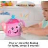 Fisher-Price Toddler Toy Laugh & Learn Sweet Manners Tea Set with Music & Lights for Educational Pretend Play Kids Ages 18+ Months(Frustration Free Packaging)