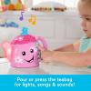Fisher-Price Toddler Toy Laugh & Learn Sweet Manners Tea Set with Music & Lights for Educational Pretend Play Kids Ages 18+ Months(Standard Packaging)