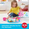 Fisher-Price Toddler Toy Laugh & Learn Sweet Manners Tea Set with Music & Lights for Educational Pretend Play Kids Ages 18+ Months(Standard Packaging)