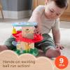 Fisher-Price Wood Baby Toy Treehouse Ball Run, 2-Piece Wooden Activity for Developmental Play Infants & Toddlers Ages 9+ Months