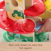 Fisher-Price Wood Baby Toy Treehouse Ball Run, 2-Piece Wooden Activity for Developmental Play Infants & Toddlers Ages 9+ Months