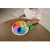Fisher-Price Wood Preschool Toy Color Wheel Puzzle, 19 Wooden Pieces for Shape-Sorting Play, Preschool Kids Ages 3+ Years(Color Wheels)