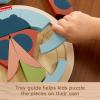 Fisher-Price Wood Preschool Toy Color Wheel Puzzle, 19 Wooden Pieces for Shape-Sorting Play, Preschool Kids Ages 3+ Years(Lady Bug)