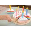 Fisher-Price Wood Pretend Play Toy Fruit Pie, Tiny Garden 16-Piece Wooden Food Puzzle Set for Preschool Kids Ages 3+ Years (Amazon Exclusive)(Cake)