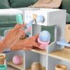 Fisher-Price Wood Pretend Play Toy Ice Cream Shop Set, 18-Piece Wooden Food Playset for Preschool Kids Ages 3+ Years(Ice Cream Shop)