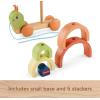 Fisher-Price Wood Toddler Toy Pull-Along Stacking Snail, Tiny Garden 6-Piece Wooden Activity for Motor Skill Development Kids Ages 18+ Months (Amazon Exclusive)