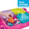 MEGA BLOKS First Builders Toddler Blocks Toy, Build ‘n Learn Portable Activity Table with 30 Pieces and Built-In Storage, Pink, Kids Ages 1+ Years (Amazon Exclusive)(Multicolor)