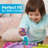 MEGA BLOKS First Builders Toddler Blocks Toy, Build ‘n Learn Portable Activity Table with 30 Pieces and Built-In Storage, Pink, Kids Ages 1+ Years (Amazon Exclusive)(Multicolor)