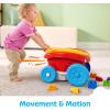 MEGA BLOKS First Builders Toddler Building Toy, Block Scooping Pull Wagon with 20 Pieces and Built-in Storage, Picks Up Blocks, Red, Kids Ages 1+(New Block Scooping Wagon)