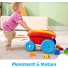 MEGA BLOKS First Builders Toddler Building Toy, Block Scooping Pull Wagon with 20 Pieces and Built-in Storage, Picks Up Blocks, Red, Kids Ages 1+(Old Block Scooping Wagon)