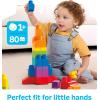 Mega Bloks First Builders Toddler Blocks Toys Set, Big Building Bag with 80 Pieces and Storage, Ages 1+ Years