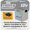 Power Wheels Ride-On Toy Replacement Battery 12-Volt 12-Ah Rechargeable for Preschool Vehicles(New Edition)
