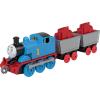 Thomas & Friends by Fisher-Price Collectible Toy Train, Small Die-Cast Mattel 80th Engine with Premium Deco & 2 Stock Cars with Red Crystal Cargo