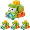 Fisher-Price Baby Toy Poppity Pop Dump Truck Push-Along Vehicle with Fine Motor Activities for Infants Ages 6+ Months(Tractor)