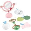 Fisher-Price Baby Toys Mini Me Moments Self-Care Sensory Set 6-Piece Rattle & Teether Activities for Newborns Ages 3+ Months(Self Care Set)