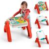 Fisher-Price Baby & Toddler Toy Laugh & Learn 4-in-1 Activity Table & Art Easel with Educational Music & Lights for Kids Ages 6+ Months
