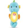 Fisher-Price Musical Baby Toy, Soothe & Glow Seahorse, Pink Plush Sound Machine with Lights & Volume Control for Newborns(Blue Easy-to-Open Packaging)