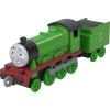 Thomas & Friends by Fisher-Price Train, Large Push-Along Die-Cast Henry Engine & Cargo Car from The Classic & All Engines Go Series, for Preschoolers