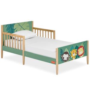 Dream On Me Fisher-Price Fauna Collection Safari Toddler Bed, Jungle Print, JPMA Certified, Easy to Assemble