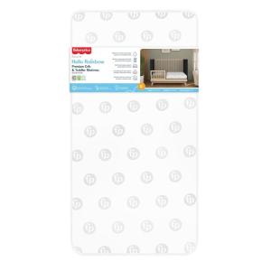 Fisher Price Hello Rainbow Baby Crib Mattress, Fits All Standard Full Size Cribs and Toddler Beds Only, Greenguard Gold Certified Baby Mattress, Waterproof Cover, Made in USA