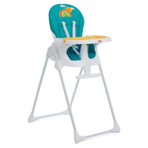 Fisher Price Tiny Bites Baby & Toddler Highchair – Cloud Grey, One-Click Folding, 7 Adjustable Height Levels, 2 Recline Positions, Removable Dishwasher-Safe Tray, Lightweight, Space-Saving(Hello Sunshine)